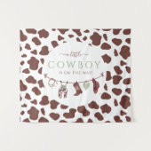 Cowboy Wild West Rodeo Salbei Grün Babydusche Wandteppich (Vorderseite (Horizontal))