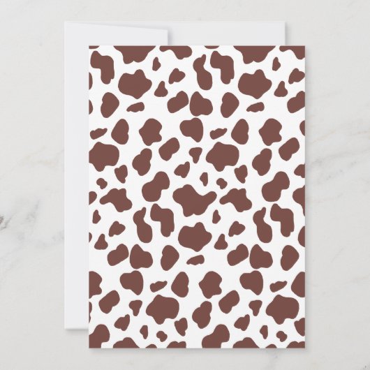 Cowboy Wild West Rodeo Western Babydusche Einladung (Rückseite)