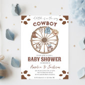 Cowboy Wild West Rodeo Western Boy Baby Dusche Einladung