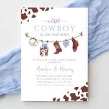 Cowboy Wild West Rodeo Western Boy Baby Dusche