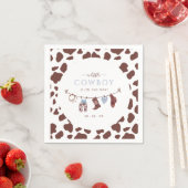 Cowboy Wild West Rodeo Western Boy Baby Dusche Serviette (Beispiel)