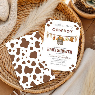 Cowboy Wild West Rodeo Western Jungen Baby Shower Einladung