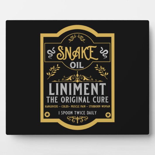 Cowboy Wild West Snake Öl Fotoplatte (Vorderseite)