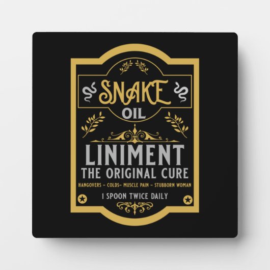 Cowboy Wild West Snake Öl Fotoplatte (Vorderseite)