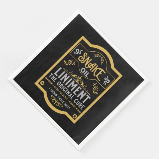 Cowboy Wild West Snake Öl Serviette (Ecke)