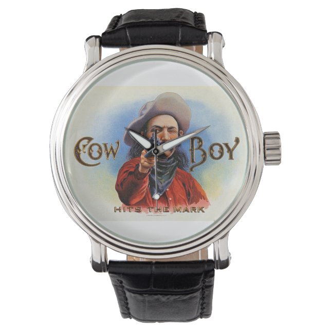 Cowboy Wild West Watch Armbanduhr (Vorderseite)