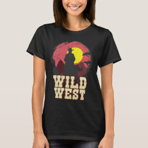 Cowboy Wild West Western Country Saddle Geschenk T-Shirt