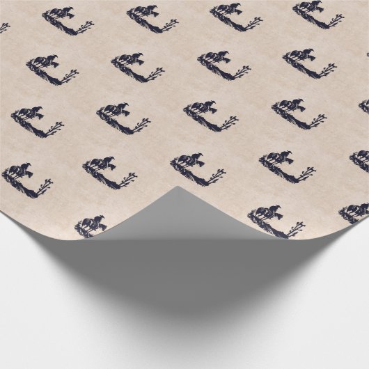 Cowboy Wrapping Paper Geschenkpapier (Ecke)