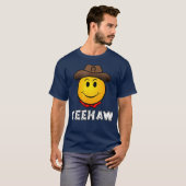 Cowboy Yeehaw Emoji T Shirt Western Rodeo T-Shirt (Vorne ganz)