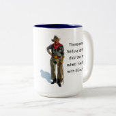 COWBOY ZWEIFARBIGE TASSE (VorderseiteRechts)