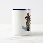 COWBOY ZWEIFARBIGE TASSE (Mittel)