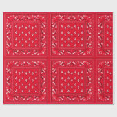 Cowboybandana-Paisley-Geschenk-Verpackung Geschenkpapier (Flach)