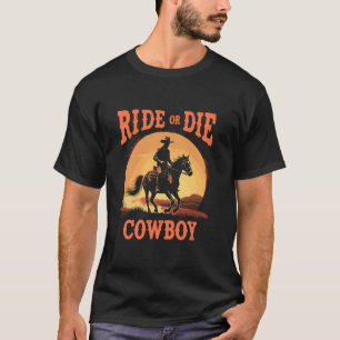 Cowboycore-Mode westliche Ästhetik rustikaler Ranc T-Shirt