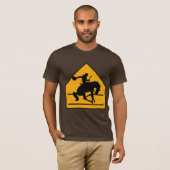 Cowboycrosswalk-Zeichen-Shirt T-Shirt (Vorne ganz)