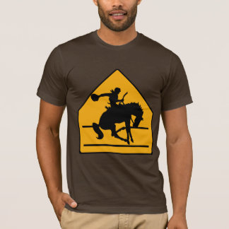 Cowboycrosswalk-Zeichen-Shirt T-Shirt