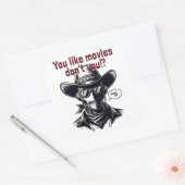 Cowboydesign im Western Quadratischer Aufkleber (Umschlag)