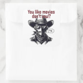 Cowboydesign im Western Quadratischer Aufkleber (Tasche)