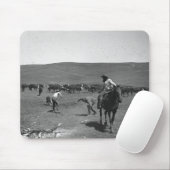 Cowboyeinbrennen Mousepad (Mit Mouse)