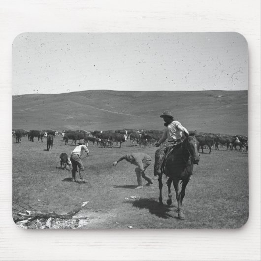 Cowboyeinbrennen Mousepad (Vorne)