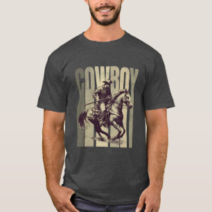 Cowboyfarbener T - Shirt