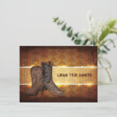 Cowboyhochzeit in Not geratener Western Ankündigung (Stehend Vorderseite)