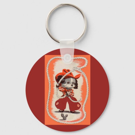 Cowboyhund Schlüsselanhänger (Vorderseite)