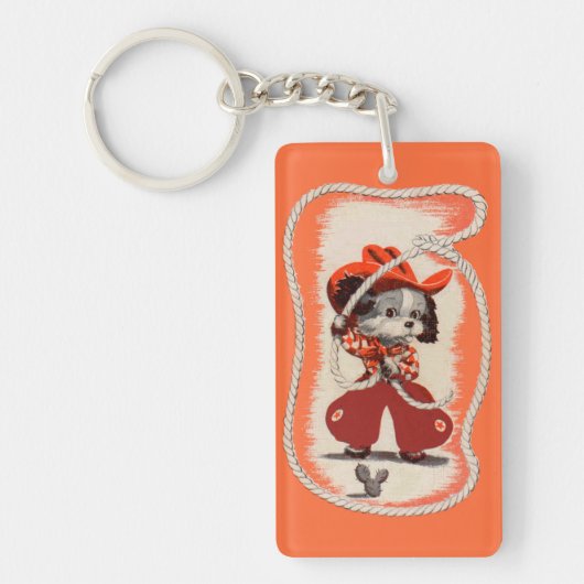 Cowboyhund Schlüsselanhänger (Vorderseite)