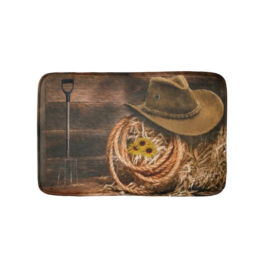 Cowboyhut Badematte (Vorderseite)
