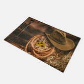 Cowboyhut Fußmatte (Schrägansicht)