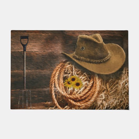 Cowboyhut Fußmatte (Vorderseite)