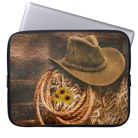 Cowboyhut Laptopschutzhülle (Vorderseite)