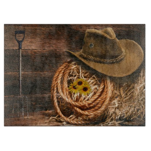 Cowboyhut Schneidebrett (Vorderseite)