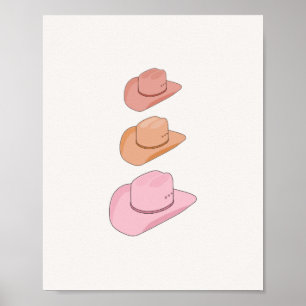 Cowboyhüte Poster