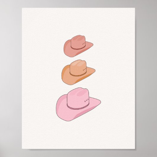 Cowboyhüte Poster (Vorne)
