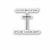 Cowboyin' for Christ Sticker (Vorderseite)
