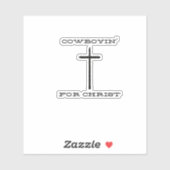 Cowboyin' for Christ Sticker (Blatt)