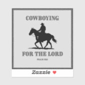 Cowboying für den Lord Vinyl Sticker (Blatt)