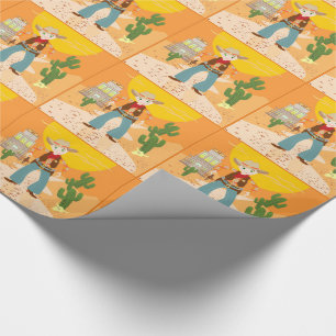 Cowboykindergeburtstags-Party Geschenkpapier