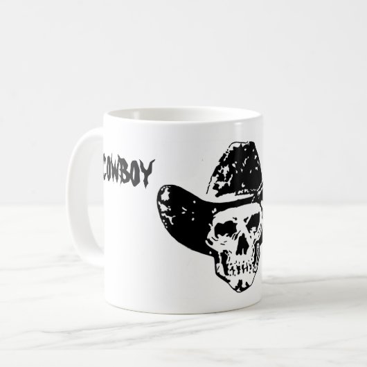 Cowboyknochen Kaffeetasse (Vorderseite Links)