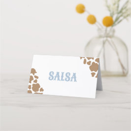 Cowboyl Rodeo Birthday Food Labels Platzkarte