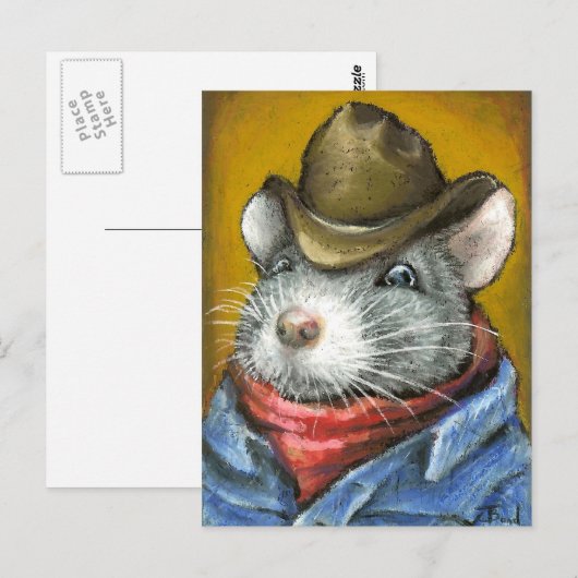 Cowboyrat Postkarte (Vorne/Hinten)