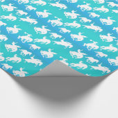 Cowboyrodeo-Pferderanch Geschenkpapier (Ecke)