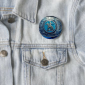 Cowboyrodeo-Trophäeschnalle, Alberta, Kanada Button (Beispiel)