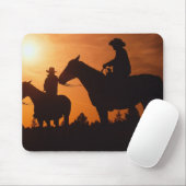 Cowboys auf Pferdemousepad Mousepad (Mit Mouse)