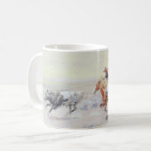 Cowboys aus dem Bar Dreieck von CM Russell Kaffeetasse (Vorderseite Links)