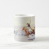 Cowboys aus dem Bar Dreieck von CM Russell Kaffeetasse (Mittel)