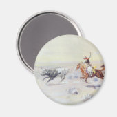 Cowboys aus dem Bar Dreieck von CM Russell Magnet (Vorderseite/Rückseite)