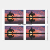 Cowboys bei Horseback bei Sunset Geschenkpapier Set (Vorderseite)