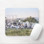 Cowboys bei Lunch, 1904 (Foto) Mousepad (Mit Mouse)