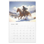 Cowboys bei Pferden Kalender (Jan 2027)